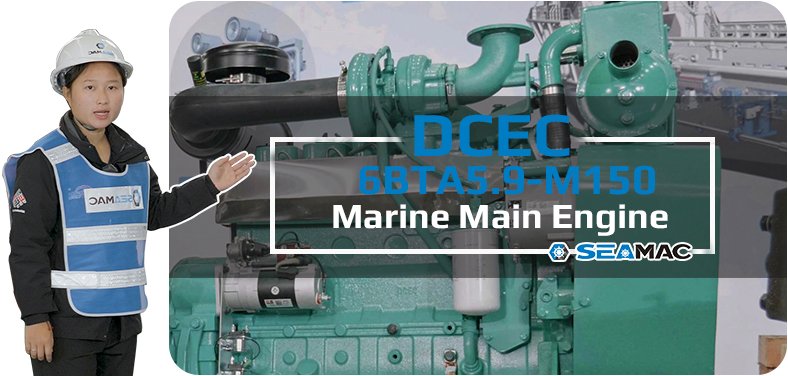 DCEC 4BTA3.9-GM65 Marine Engine Introduction Video